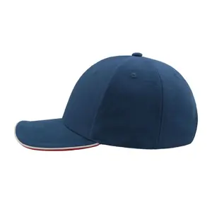 6-panel baseball cap Atlantis Headwear Pilot Piping Sandwich image-1