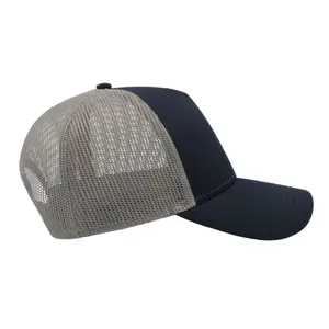Cotton trucker cap Atlantis Headwear Rapper image-1