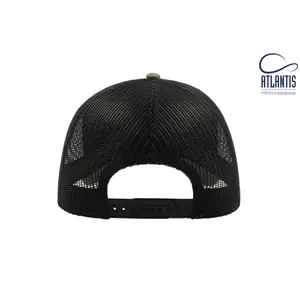 Cotton trucker cap Atlantis Headwear Rapper image-3