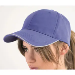 6-panel piping baseball cap Atlantis Headwear Reflect image-0