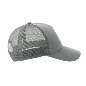Faux suede trucker cap Atlantis Headwear RAPPER-S image-1