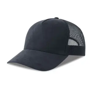 Faux suede trucker cap Atlantis Headwear RAPPER-S image-0