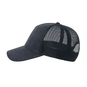 Faux suede trucker cap Atlantis Headwear RAPPER-S image-1