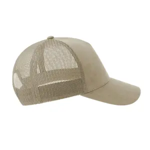 Faux suede trucker cap Atlantis Headwear RAPPER-S image-2
