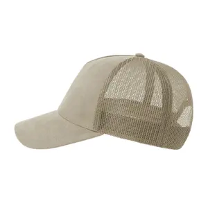 Faux suede trucker cap Atlantis Headwear RAPPER-S image-1