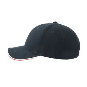 Baseballkasket med 6 paneer Atlantis Headwear Pilot Piping Sandwich-S image-1