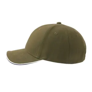 Baseballkasket med 6 paneer Atlantis Headwear Pilot Piping Sandwich-S image-1