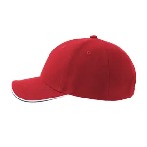 Baseballkasket med 6 paneer Atlantis Headwear Pilot Piping Sandwich-S image-1
