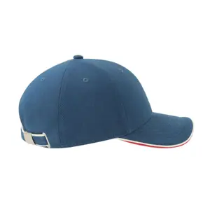 Baseballkasket med 6 paneer Atlantis Headwear Pilot Piping Sandwich-S image-2