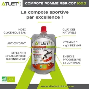 Bio Energiedrink Apfel Aprikose ATLET Nutrition image-1