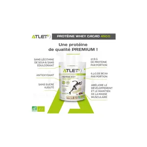 Bio-Whey-Protein Kakao ATLET Nutrition image-1