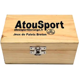 Pudełko do przechowywania gier zręcznościowych z 12 tasownikami + 1 żeliwny master AtouSport