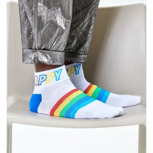 Sokken Happy Socks Rainbow Stripe 1/4 Crew image-1