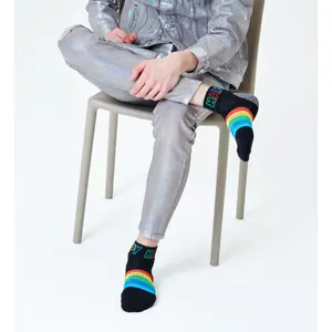 Socken Happy Socks Rainbow Stripe 1/4 Crew image-3