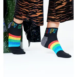 Socken Happy Socks Rainbow Stripe 1/4 Crew image-2