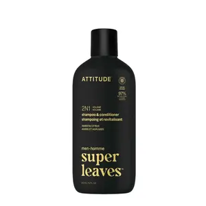 2 in 1 Shampoo Attitude Super Leaves Amber & Citrus
