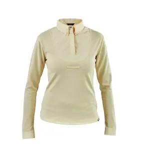 Damen Langarm-Wettkampfpolo mit Knoten Aubrion image-0