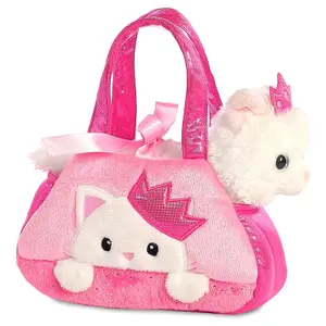 Sac à main en douce avec peluche Aurora Fancy Pal Pink Cat