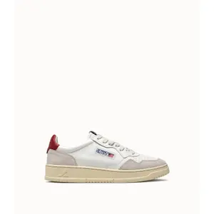 Ausbilder Autry Medalist LS24 Leather/Suede White Red image-0