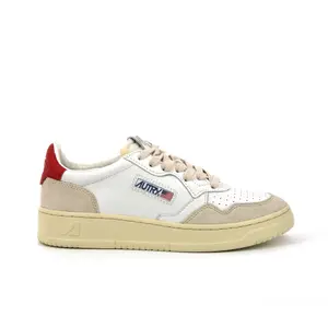 Scarpe da donna Autry Medalist LS24 Leather/Suede Bianco Rosso image-0