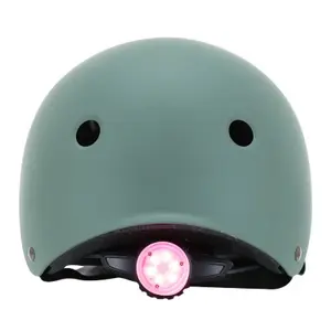 Urban bike helmet with integrated lighting on adjustable knob Auvray image-1