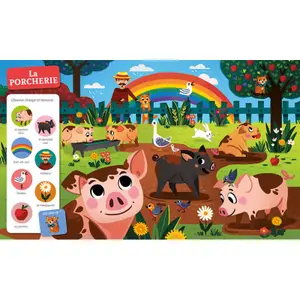 Toddler's search and find book - a la ferme Auzou image-4