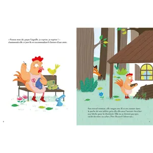 Book les p'tits classiques à écouter - little red hen + cd Auzou image-2