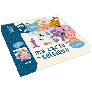 Educational games map of belgium to animate Auzou image-0