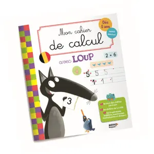 Book mon cahier de calcul avec loup / Belgian version Auzou image-0