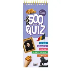 Book my 500 quizzes - belgium Auzou image-0
