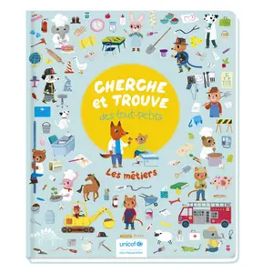 Toddler's search and find book - les metiers unicef Auzou image-0