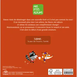 Book simon the raccoon has a new home Auzou image-3