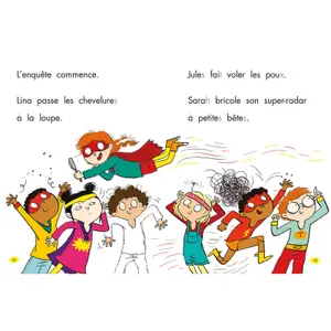 Primary 1 heroes book - lice attack Auzou image-2