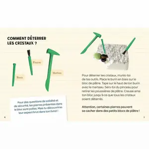 Educational games Auzou Mes 10 Cristaux À Déterrer image-2