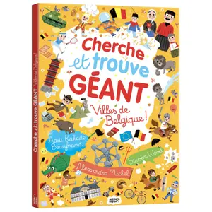 Giant search and find book - towns of belgium Auzou image-0