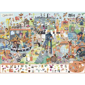 Giant search and find book - towns of belgium Auzou image-1