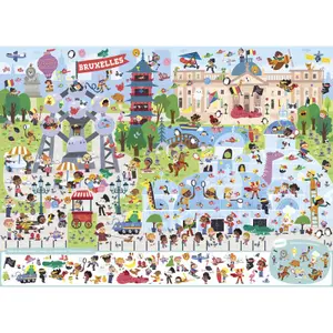 Giant search and find book - towns of belgium Auzou image-2