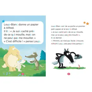Book mes lectures de 1re primaire avec loup - my 1st grade readings with wolf - treasure hunt Auzou image-2