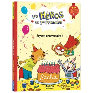Book les héros de 1re primaire - level 2 - happy birthday Auzou image-0
