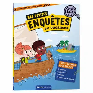 Book mes petites enquêtes en vacances - from gs to cp Auzou image-0