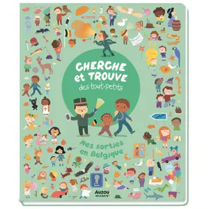 Livre cherche et trouve des tout-petits - my outings in belgium Auzou image-0