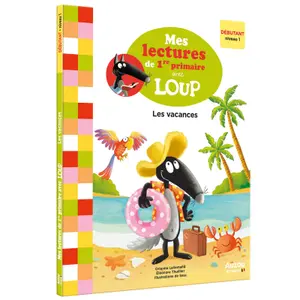 Book mes lectures de 1re primaire avec loup - my 1st grade readings with wolf - the vacations Auzou image-0