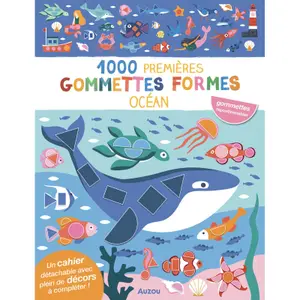Book 1000 shape stickers - ocean Auzou image-0