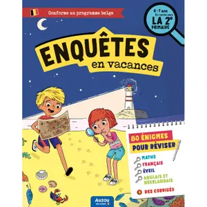 Book j'enquête en vacances - en route to 2nd grade Auzou image-0