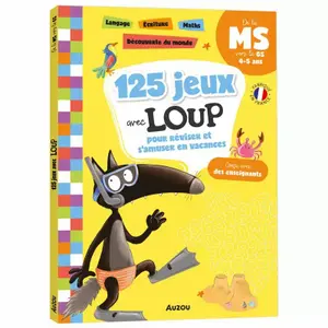 Book 125 games with wolf from ms to gs Auzou image-0