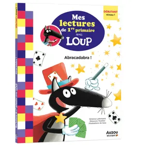 Book mes lectures de 1re primaire avec loup - my 1st grade readings with wolf - abracadabra Auzou image-0