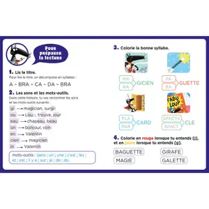 Book mes lectures de 1re primaire avec loup - my 1st grade readings with wolf - abracadabra Auzou image-1