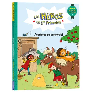 Book les héros de 1re primaire - level 3 - adventures at the pony club Auzou image-1