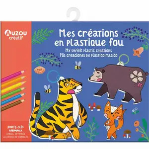 Creative activities ma pochette d'artiste Auzou Mes Créations En Plastique Fou image-2