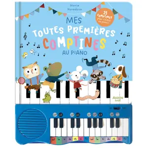 Livre mon livre piano - my very first nursery rhymes on the piano Auzou image-0